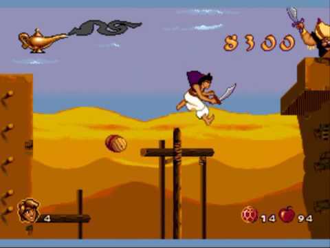 Aladdin (Sega genesis) part 1 levels 1-4
